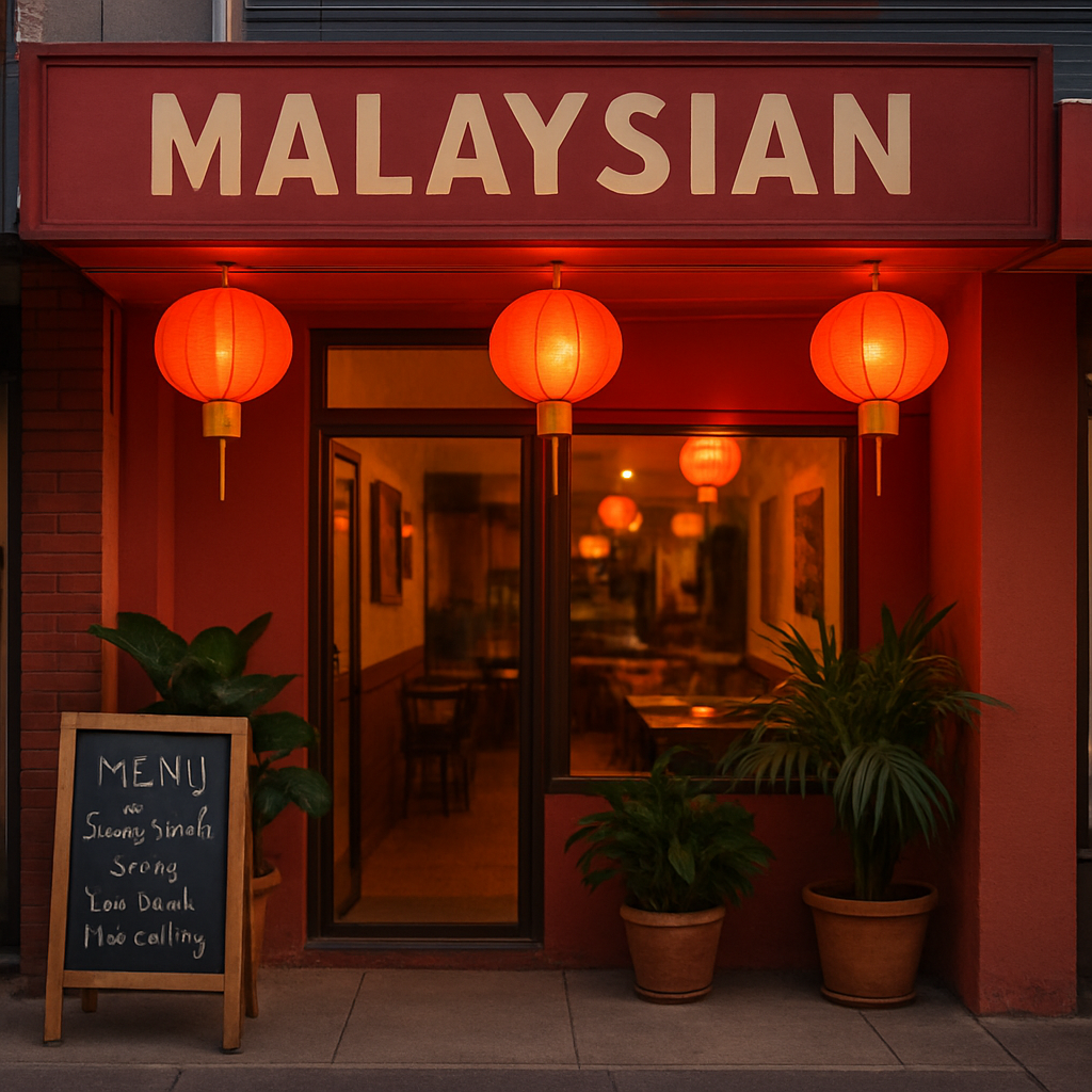 Malaysia Taste restaurant shopfront on Clayton Road, Clayton VIC